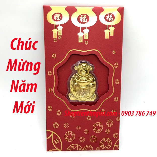 [Giá Rẻ] Bao Lì Xì Thần Tài Mạ Vàng - Quà tặng dành cho dịp tết 2020 - TMT Collection TMT-COLLECTION