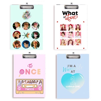 kẹp tài liệu bìa cứng twice wanna one exo KTLG20 dễ thương  cute size A4 hoạt hình