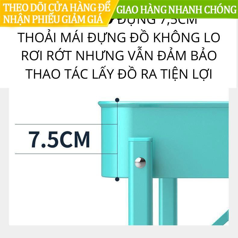 ❇【ready stock】Kệ để đồ đa năng 3 tầng gấp gọn di dộng, giá spa nhập khẩu có bánh xe