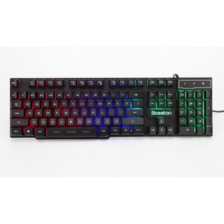 Bàn phím máy tính chơi giame Bosston G803 Led 7 màu gõ siêu êm