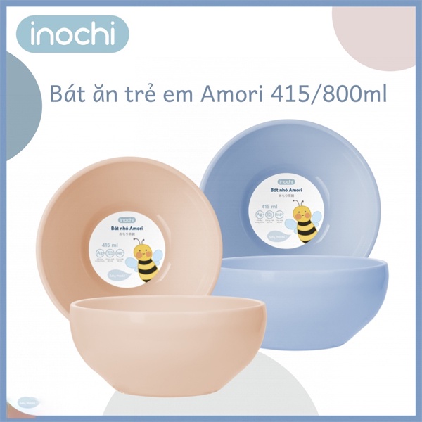 Bát Nhựa AMORI INOCHI Cao Cấp, Bát Cho Trẻ Tập Ăn