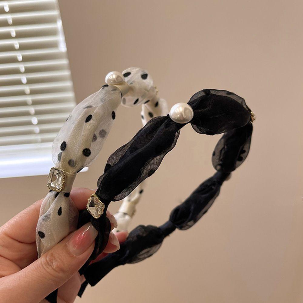 Băng Đô Cài Tóc BERNARDO Bằng Lưới Phối Ren Phong Cách Vintage Thời Trang|Băng Đô Cài Tóc Phong Cách Hàn Quốc Cá Tính