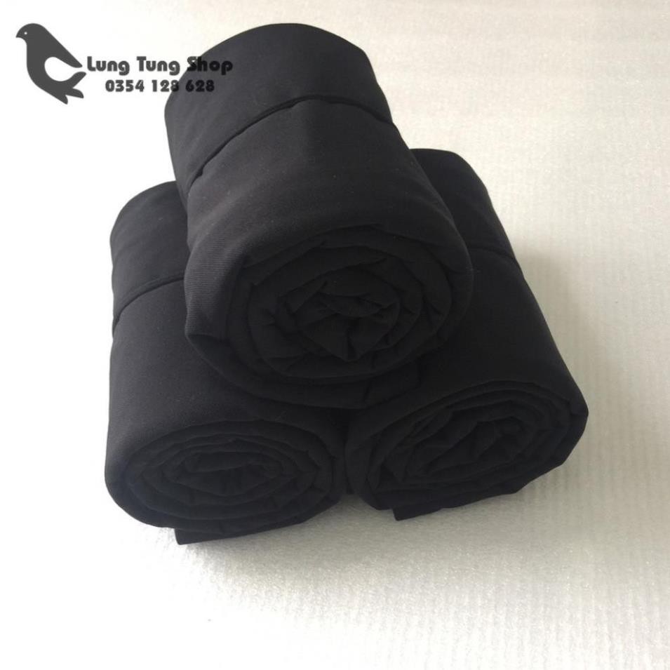 Combo 1 chiếu ngủ văn phòng viền đen và mền màu đen