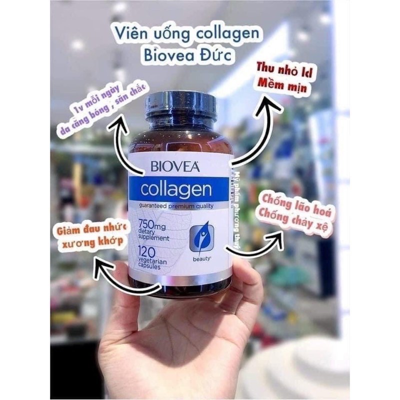 [Bill][ Date 2024] Collagen Đức 120 Viên Biovea 750mg uống được 4 tháng