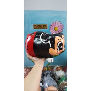 Heo đất handmade - chuột mickey