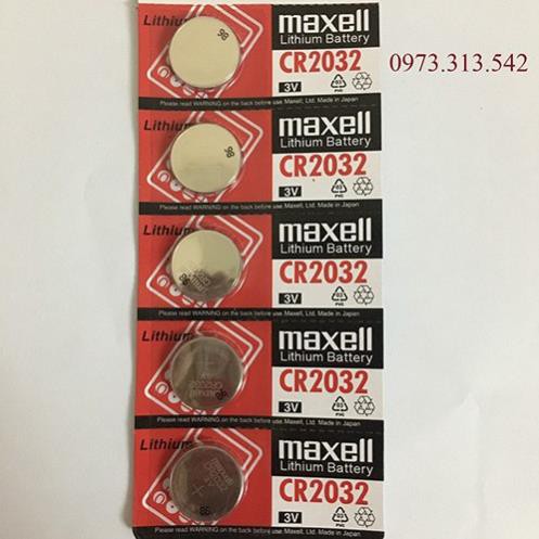 5 viên CR2032 Maxell Lithium 3V