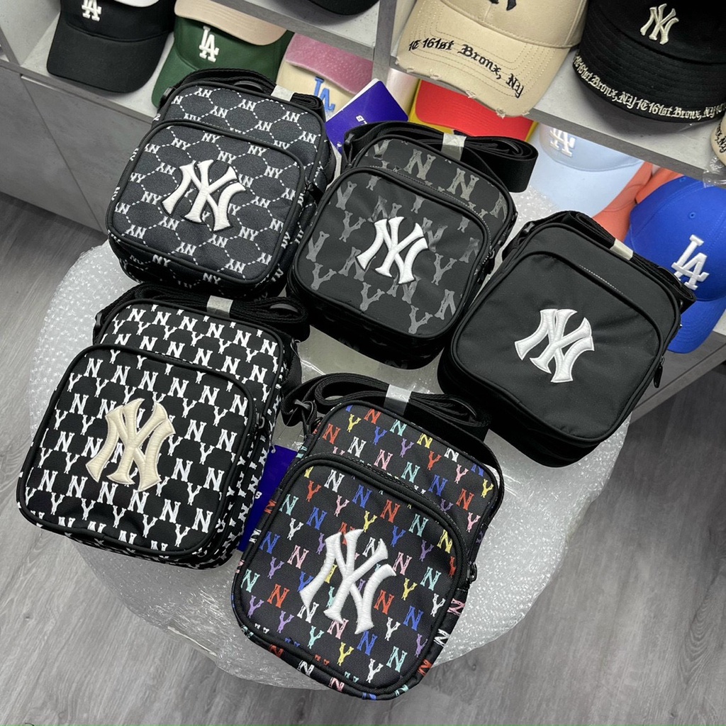 Túi đeo chéo MLB NY nam nữ Minibag Monogram 2 Hộp nhiều màu XUẤT DƯ FULL TEM TAG- Bảo Hành 12 Tháng