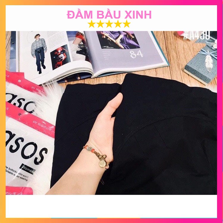 Quần Legging Ngố Nâng Mông Tôn Dáng Quần Legging ASOS Cạp Chun Chất Thun Co Dãn 4 Chiều