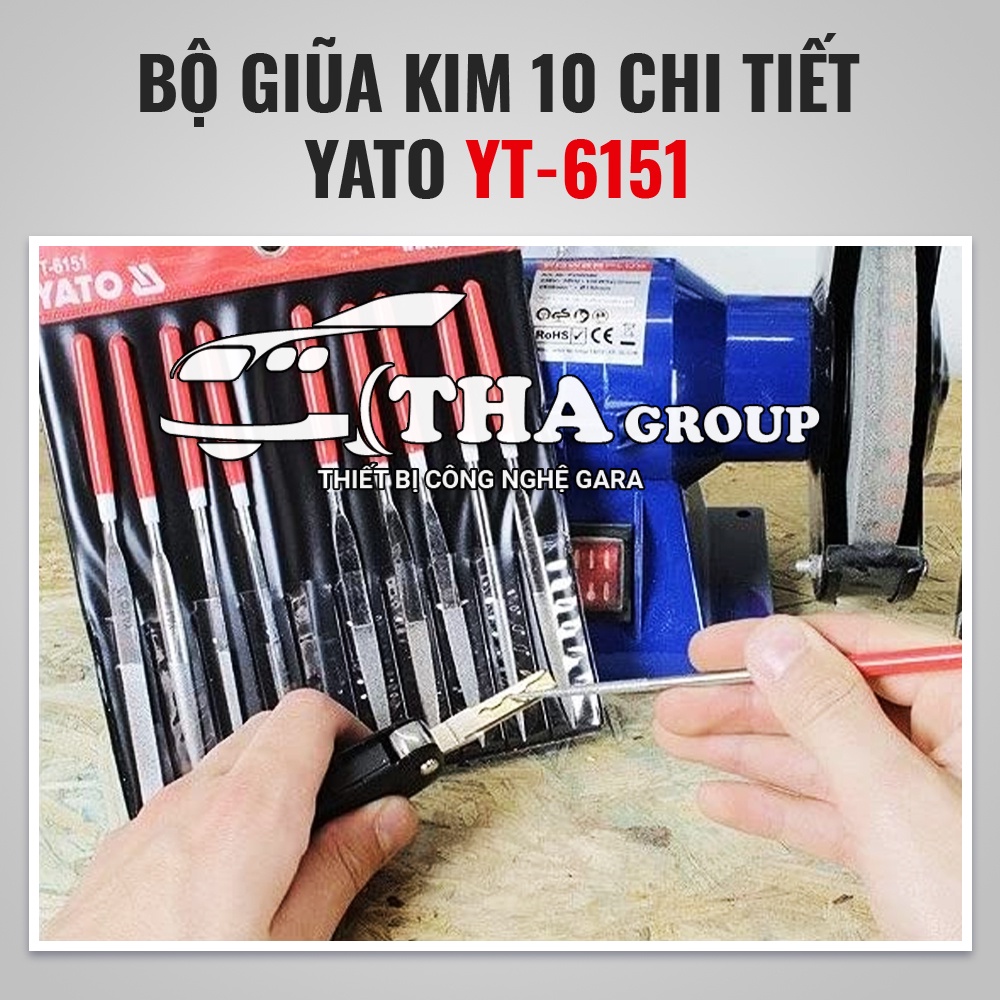 Bộ giũa kim 10 chi tiết Yato YT-6151