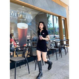 ĐẦM POLO THÊU CHERRY