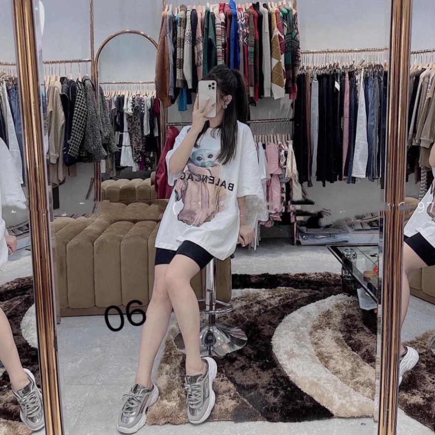 Áo Phông Nữ Form Rộng Dáng Unisex, Áo Thun Tay Lỡ Freesize Chất Cotton Co Dãn 4 Chiều Hình Gấu | BigBuy360 - bigbuy360.vn