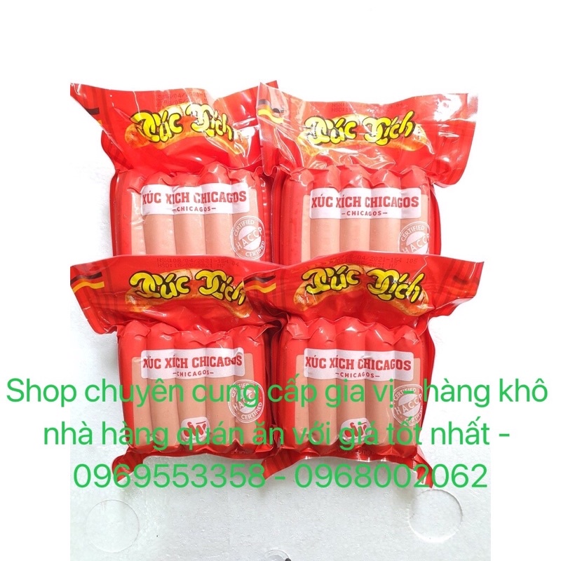 SET 10 CÁI XÚC XÍCH CHICAGOS 500G KHÔNG HÀN THE