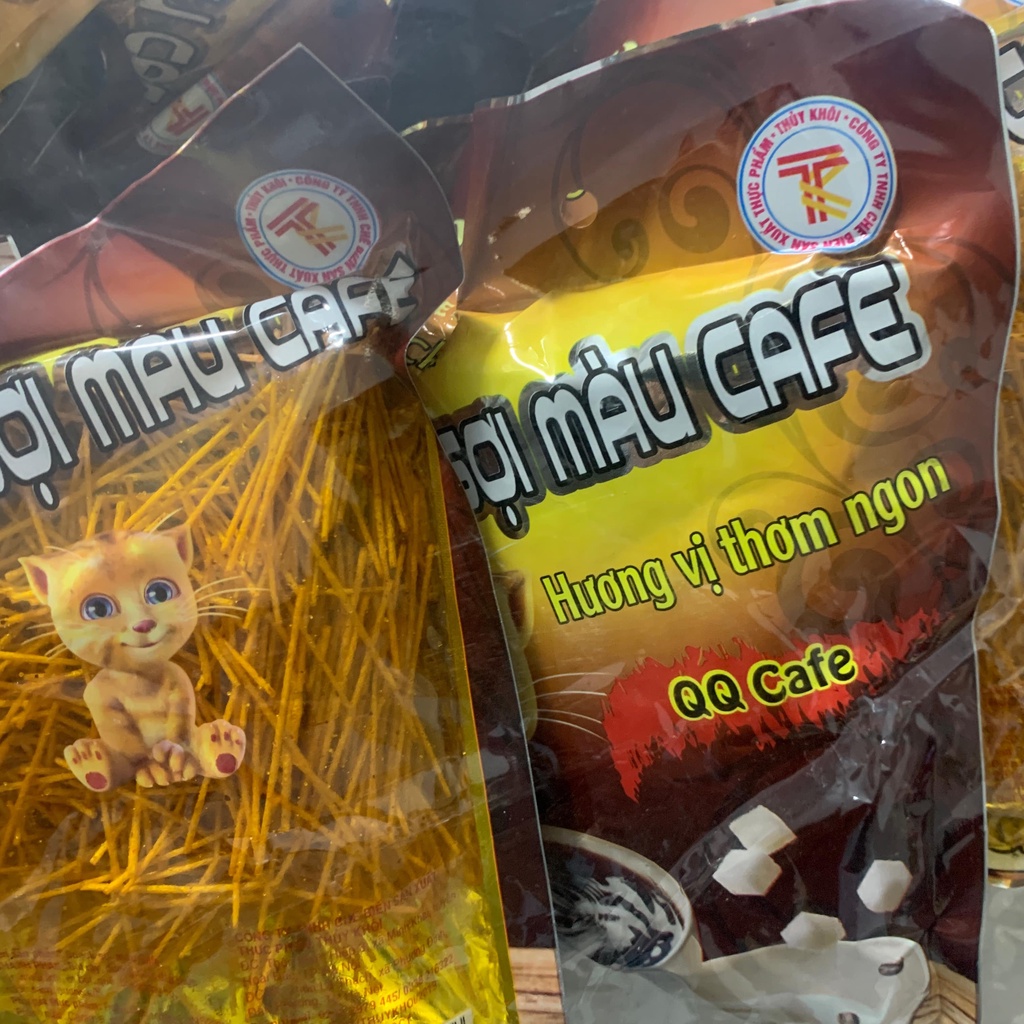 Tăm Cay Snack Sợi Màu Cafe 10 Gói Đồ Ăn Vặt Cổng Trường Ngon Hót Của Tuổi Thơ Giá Rẻ