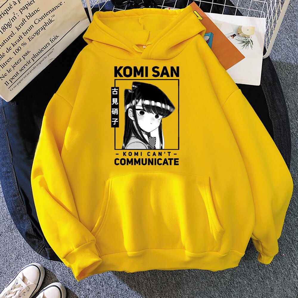 Bông Tai Kẹp Hoạt Hình Komi Không Thể Giao Tiếp Khoác Hoodie Nam Dạo Phố Shouko Komi omi-San Wa Comyushou Desu Cao Cấp