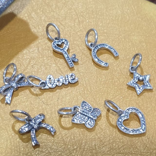 Charm treo bạc 925 vừa vòng pan, pnj, soufeel, bamoer làm mặt dây chuyền cũng xinh