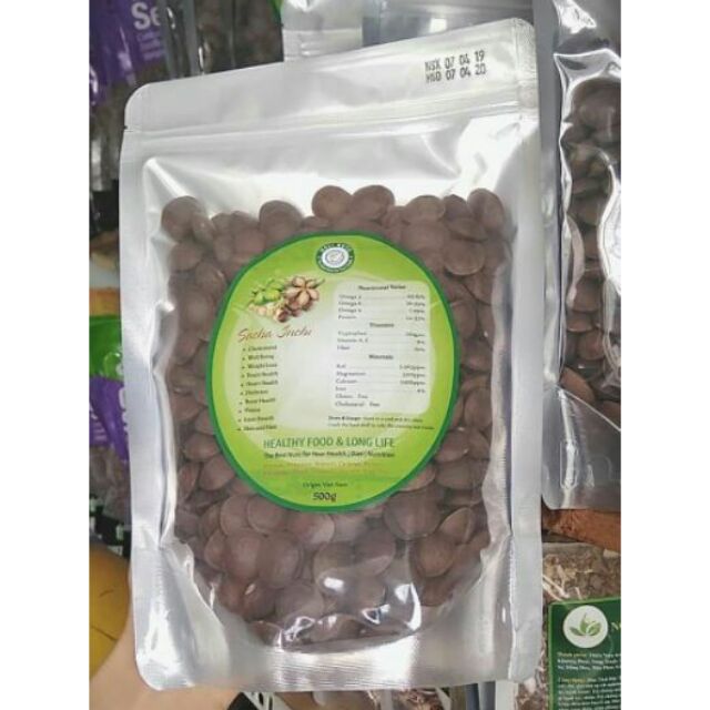 HẠT SACHI RANG MUỐI HALI NUTS 500G, PHÒNG NGỪA TIM MẠCH VÀ CHỐNG LÃO HÓA