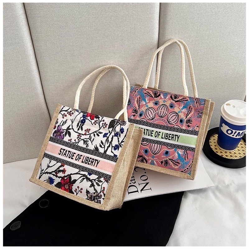 Túi cói cỡ nhỏ Liberty, Túi cói vintage ( chọn kiểu)
