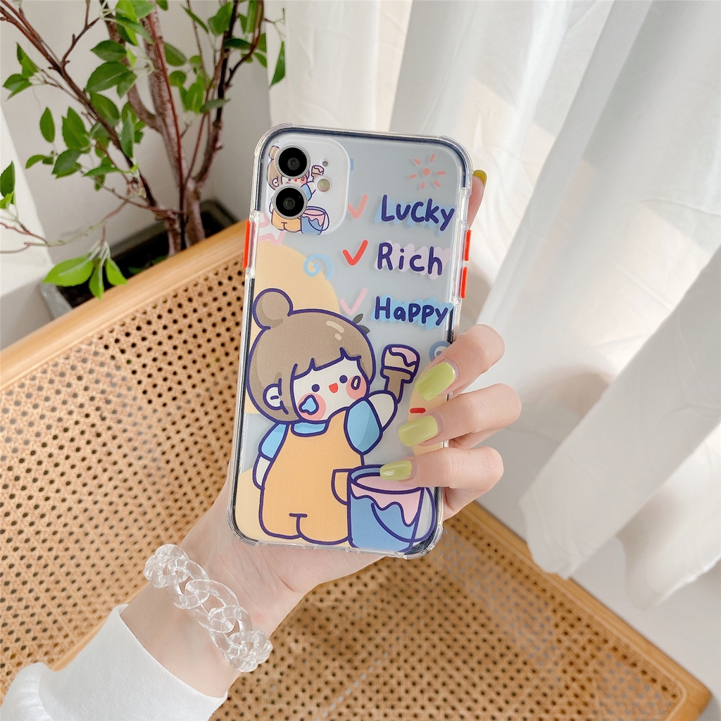 Ốp iphone - Ốp lưng 2 cô gái cute trong 4 góc 6s/6splus/7/8/7plus/8plus/x/xs/xsmax/11/11promax - Awifi Case V2-11