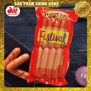 [Mã SKAMLTSM9 giảm 10% đơn 99K] Xúc xích festival, Xúc xích Đức Việt, Gói 10 cây, Date mới nhất. (Giao hàng Grab/Now)