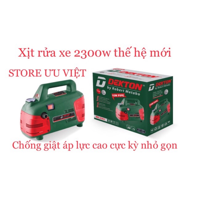 XỊT RỬA XE 2300w CÔNG NGHỆ MỚI CHỐNG GIẬT ÁP LỰC CAO CỰC KỲ NHỎ GỌN