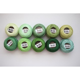 Chỉ cotton thêu tay set 10 cuộn (dùng để thêu quấn bọ, đột chỉ)