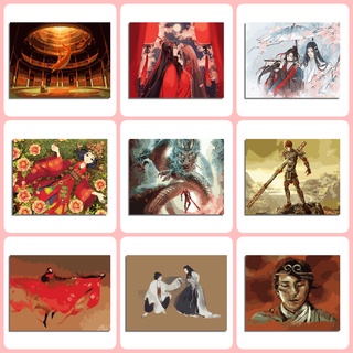 Bộ Tranh Sơn Dầu 40x50cm Tự Làm Hình Phong Cảnh Trang Trí Nhà Cửa