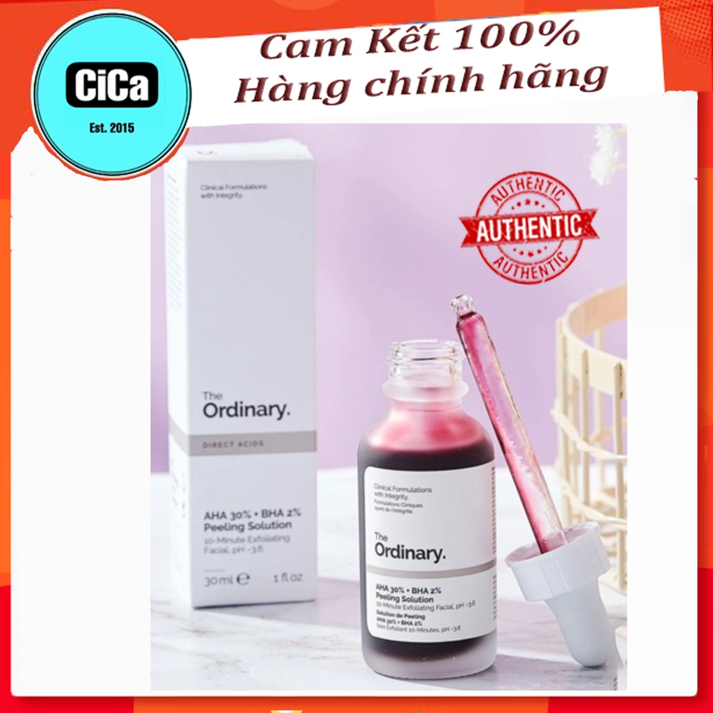 [Chính Hãng] Peel da sinh học The Ordinary AHA 30% + BHA 2% Peeling Solution 35ml