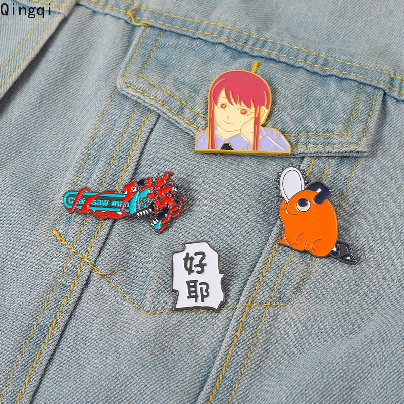 Ghim cài áo Miss Zoe hình anime Chainsawman mới bằng kim loại
