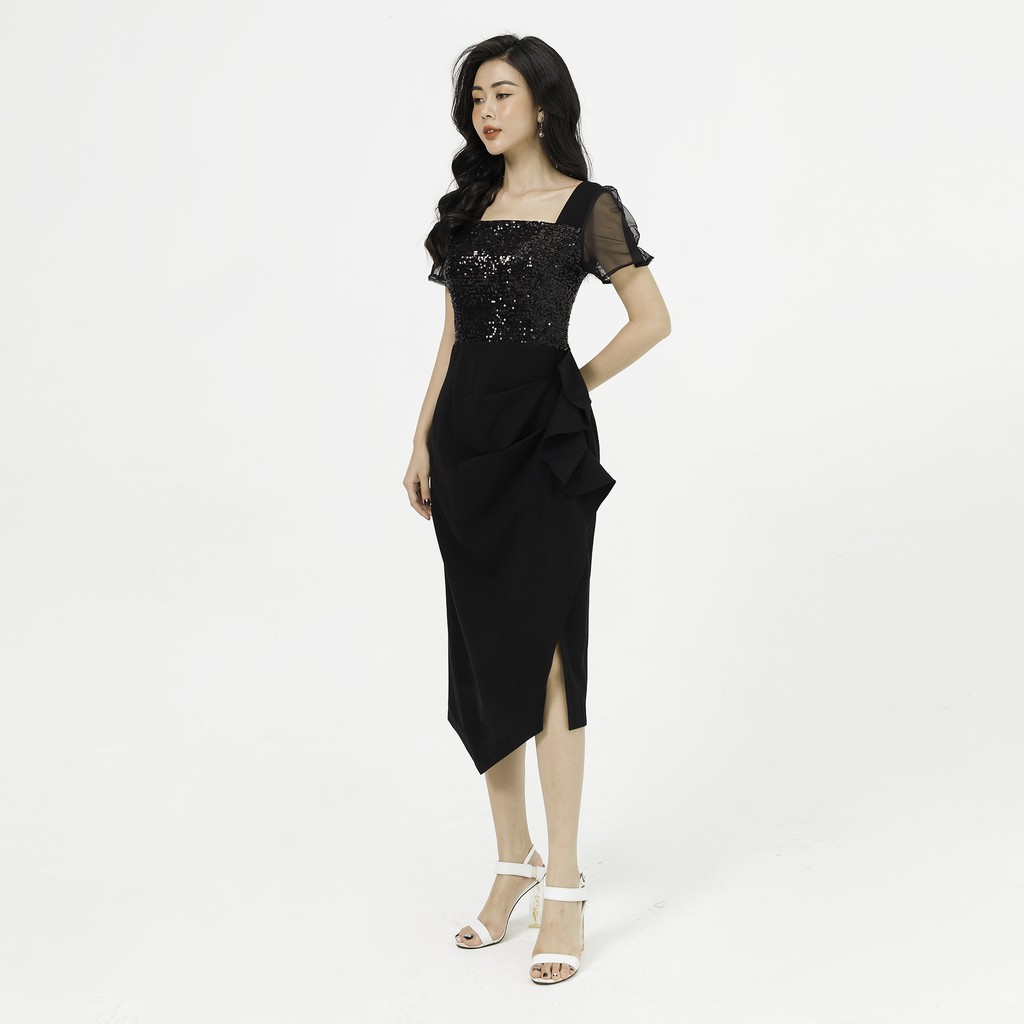 Đầm Dạ Hội SHE'S BACK Bèo Xếp S63F20Q016