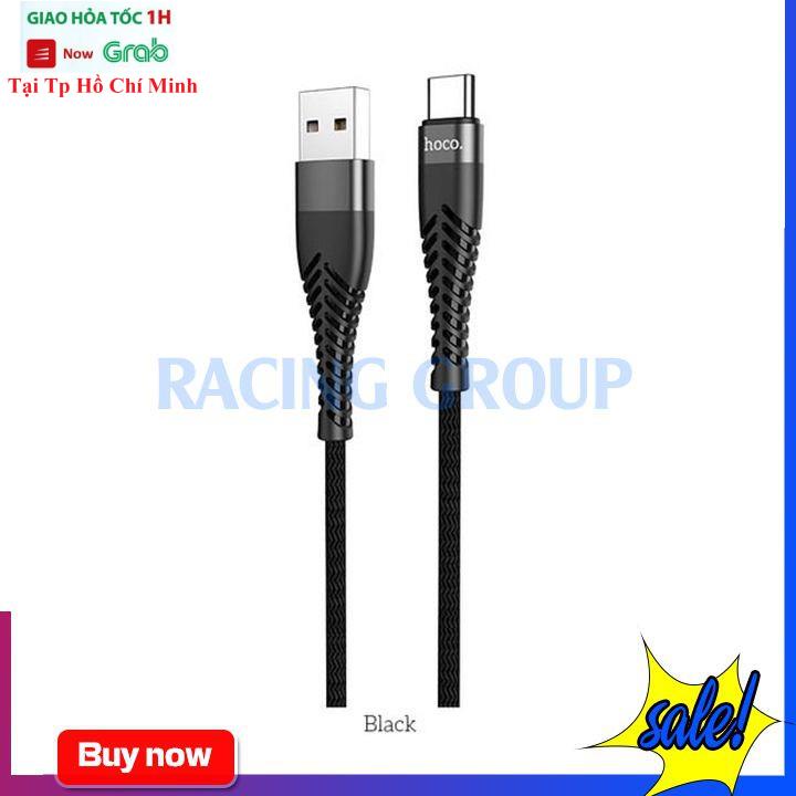 [ Dài 1M ] Cáp Sạc Nhanh 3.0A Hoco Ud02 - Cổng Type-C - Kiểu Dây Dù Chắc Chắn