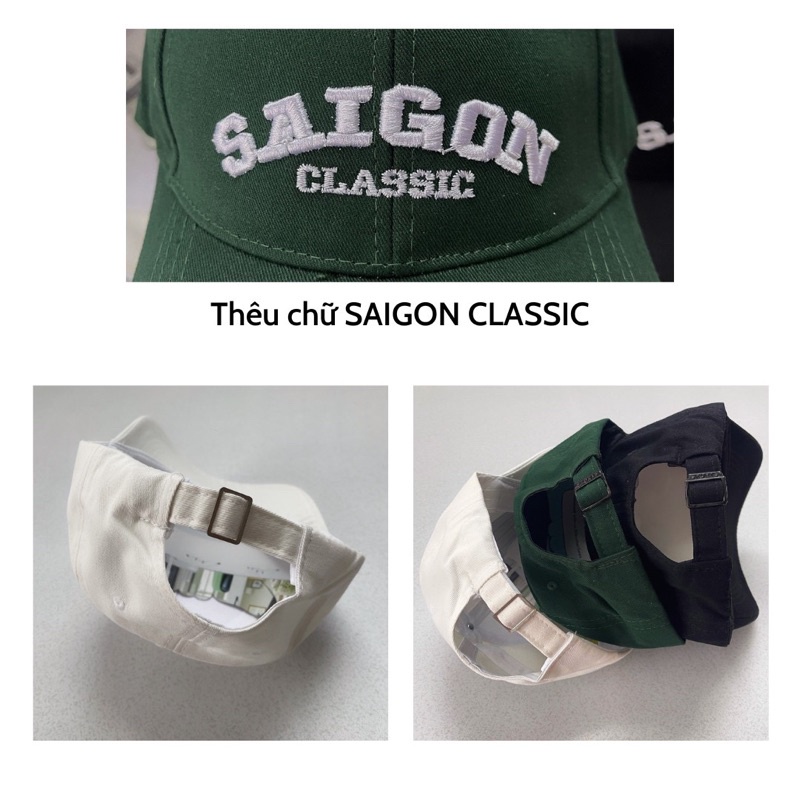 Nón Kết nam nữ thêu SAIGON form unisex chất kaki 3 màu_SSSTore