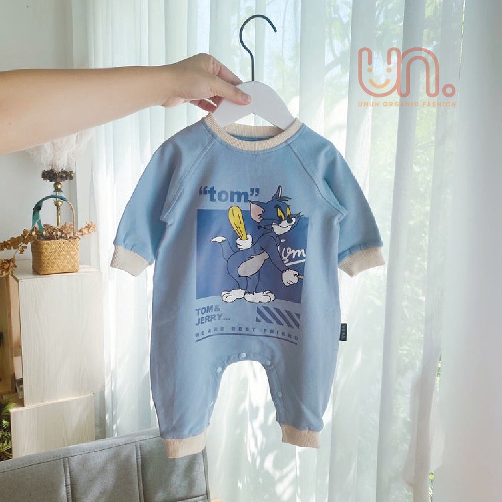 [HÀNG CAO CẤP]  Bodysuit Cho Bé Trai Bé Gái Sơ Sinh - 3 Tuổi Hình Tom &amp; Jerry Chất Nỉ Da Cá Siêu Ấm-UnUn kids - B1123