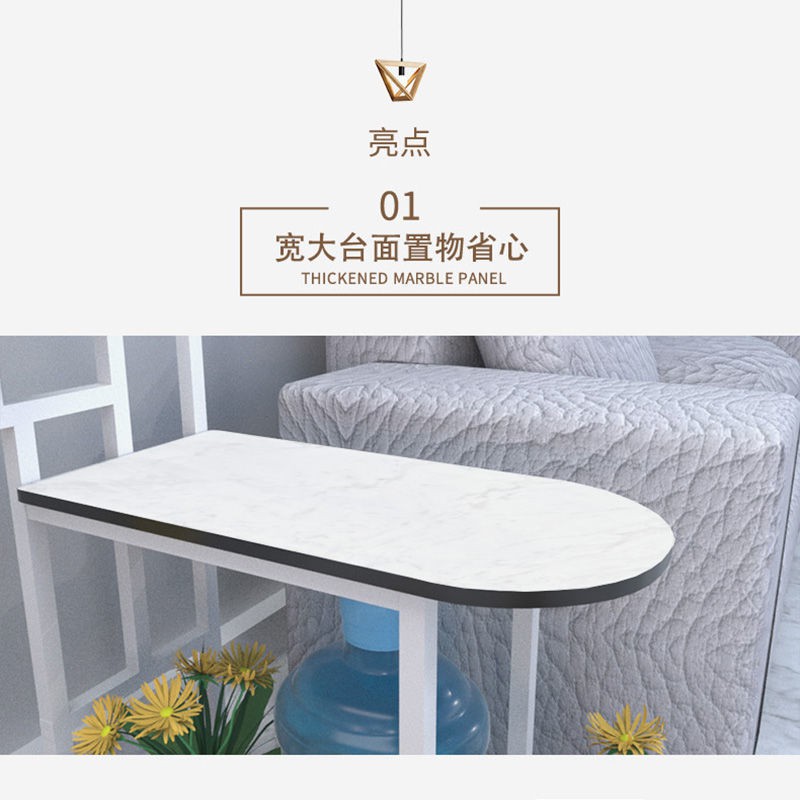 Bàn ghế sofa bắc âu sáng tạo hiện đại đơn giản đa chức năng bên di động tủ phòng khách sắt mỹ thuật gia đình góc