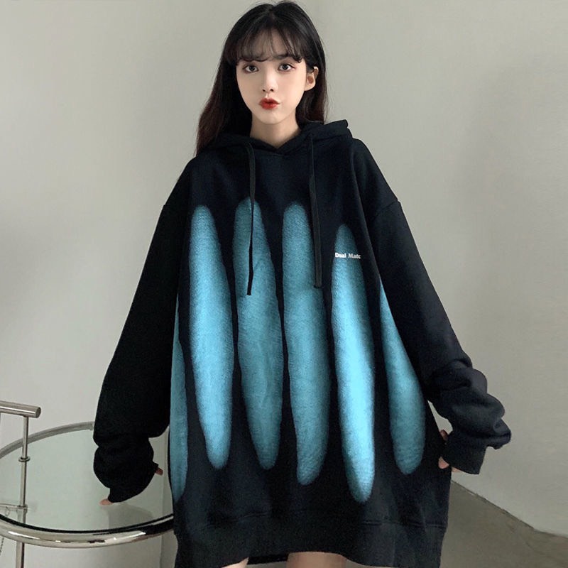 Áo hoodie DUAL MARK001 unisex nam nữ form rộng chất nỉ ngoại và áo hoodie unisex chữ thập tay bồng form 65kg | BigBuy360 - bigbuy360.vn