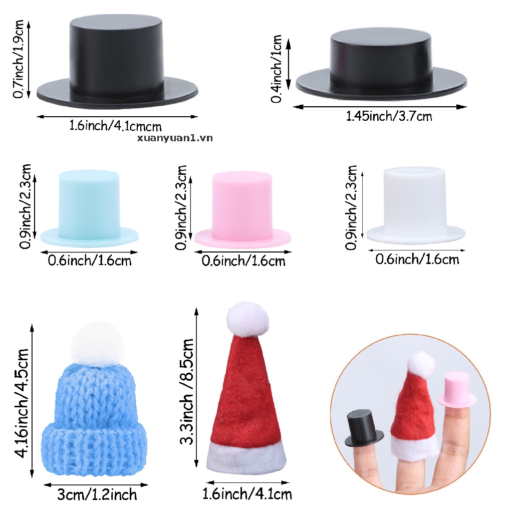 Set 200 Mũ Len Mini Phong Cách Giáng Sinh Đáng Yêu