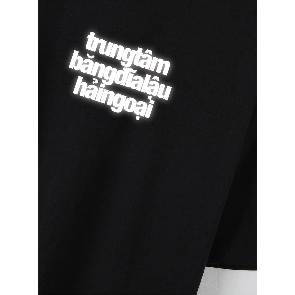 (Ảnh chụp thật) Áo Phản Quang Trung tâm băng đĩa lậu hải ngoại dáng oversize | BigBuy360 - bigbuy360.vn