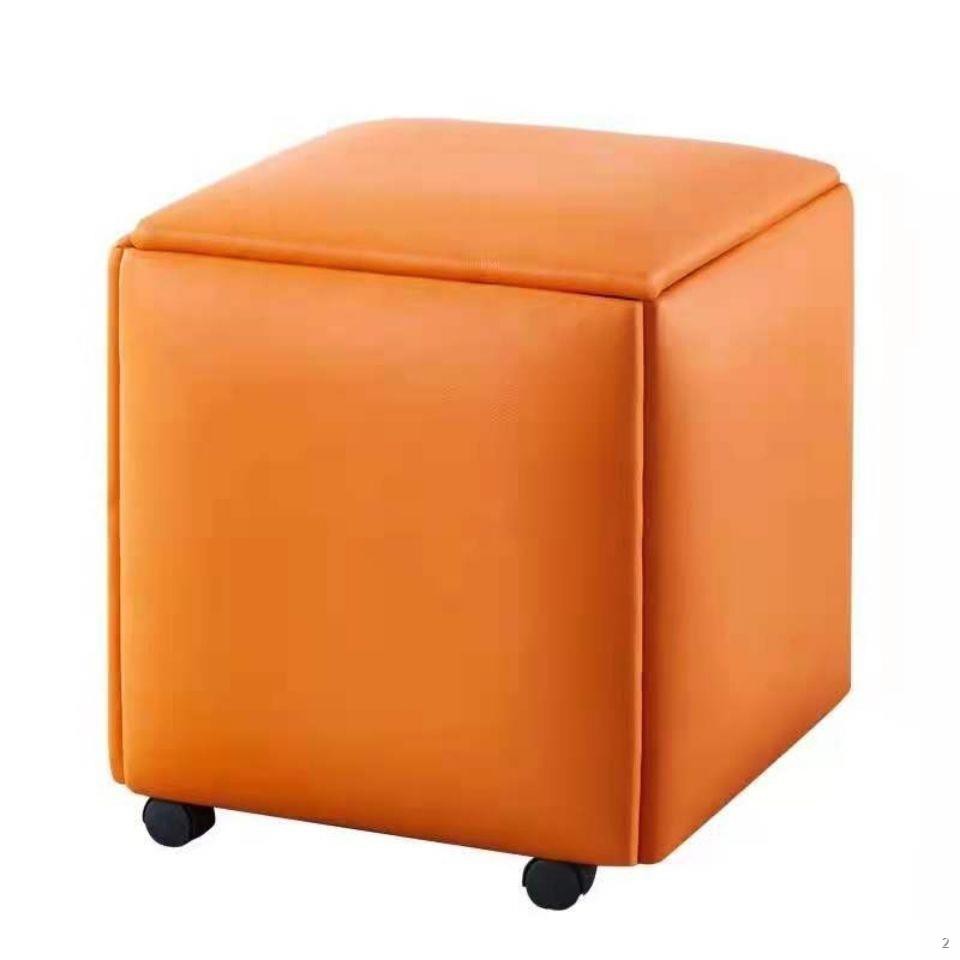 ✿Nordic Đa chức năng Khối lập phương Rubik Ghế sofa kết hợp đơn giản phòng ngủ Hình vuông đẩu Net khách Màu đỏ bàn