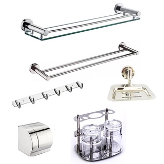 Phụ kiện phòng tắm inox 6 món - hàng cao cấp