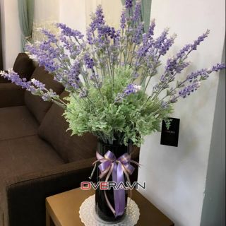  Hoa violet giả cành hoa violet nhựa trang trí nhà cửa chụp ảnh sản phẩm