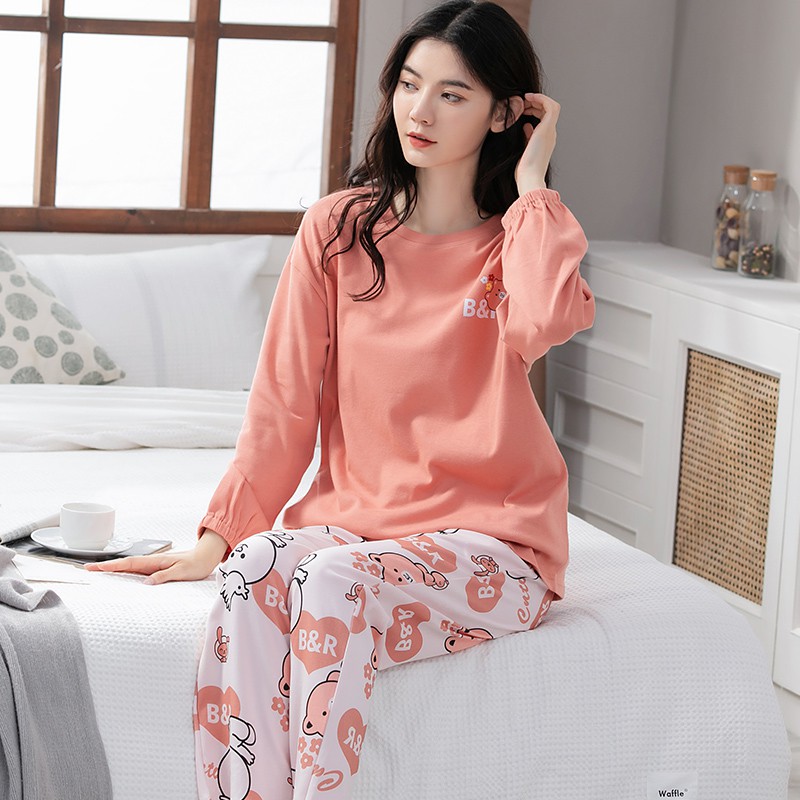 Đồ mặc nhà nữ thu đông chất cotton mịn đẹp - MH5129 | BigBuy360 - bigbuy360.vn