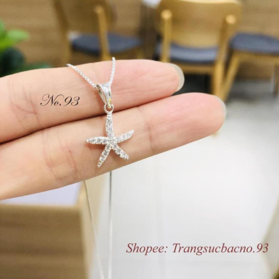 (BẠC CHUẨN)  DÂY CHUYỀN BẠC Ý 925 CHO NỮ MẶT SAO BIỂN PHỤ KIỆN TRANG SỨC CAO CẤP NO.93 VÒNG CỔ NỮ ĐẸP