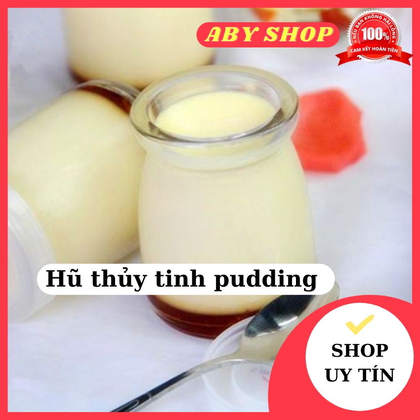 Hũ thủy tinh pudding ⚡ HÀNG LOẠI 1 ⚡ hũ thủy tinh đựng sữa chua panacotta kèm nắp