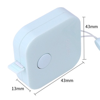 Cuộn thước đo 1.5m màu kẹo, tự động rút