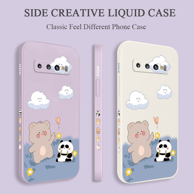 Ốp Điện Thoại Mềm Hình Gấu Trúc Sáng Tạo Cho Samsung Galaxy S10 S10E Plus S9 Plus