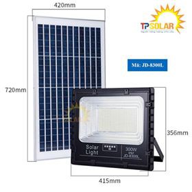 Đèn pha LED năng lượng mặt trời JD Jindian JD-8300L (bản nâng cấp)