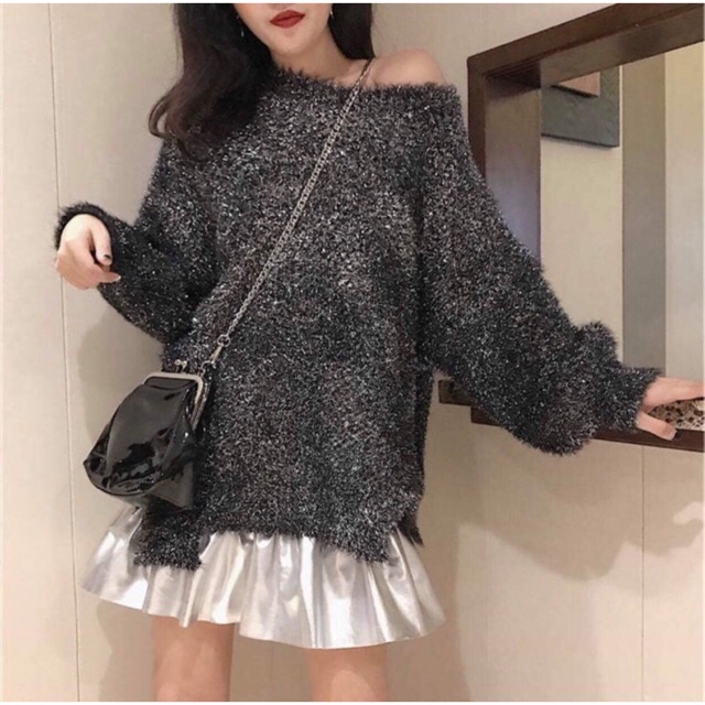 Áo len nhũ kim tuyến sang chảnh (HÀNG LOẠI 1 CÓ ẢNH THẬT) | BigBuy360 - bigbuy360.vn