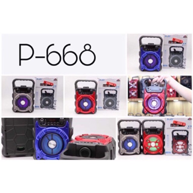 Loa Karaoke Bluetooth Mini P668,669 giao màu ngẫu nhiên - Cho Cuộc Sống Luôn Yên Vui