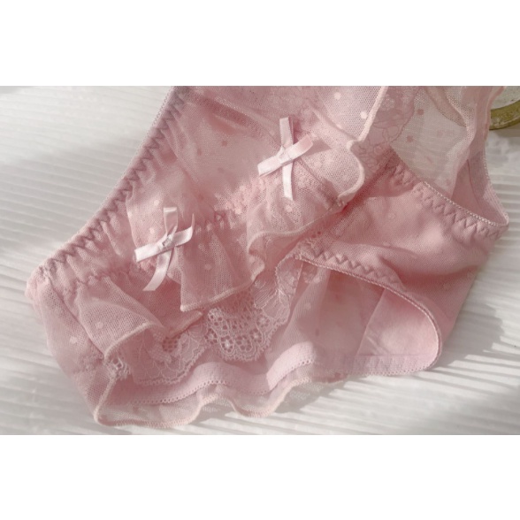 Quần Lót Nữ Ren Bi Phối Hoa Thời Trang Xuất Đông Âu . Hàng Loại Đẹp.