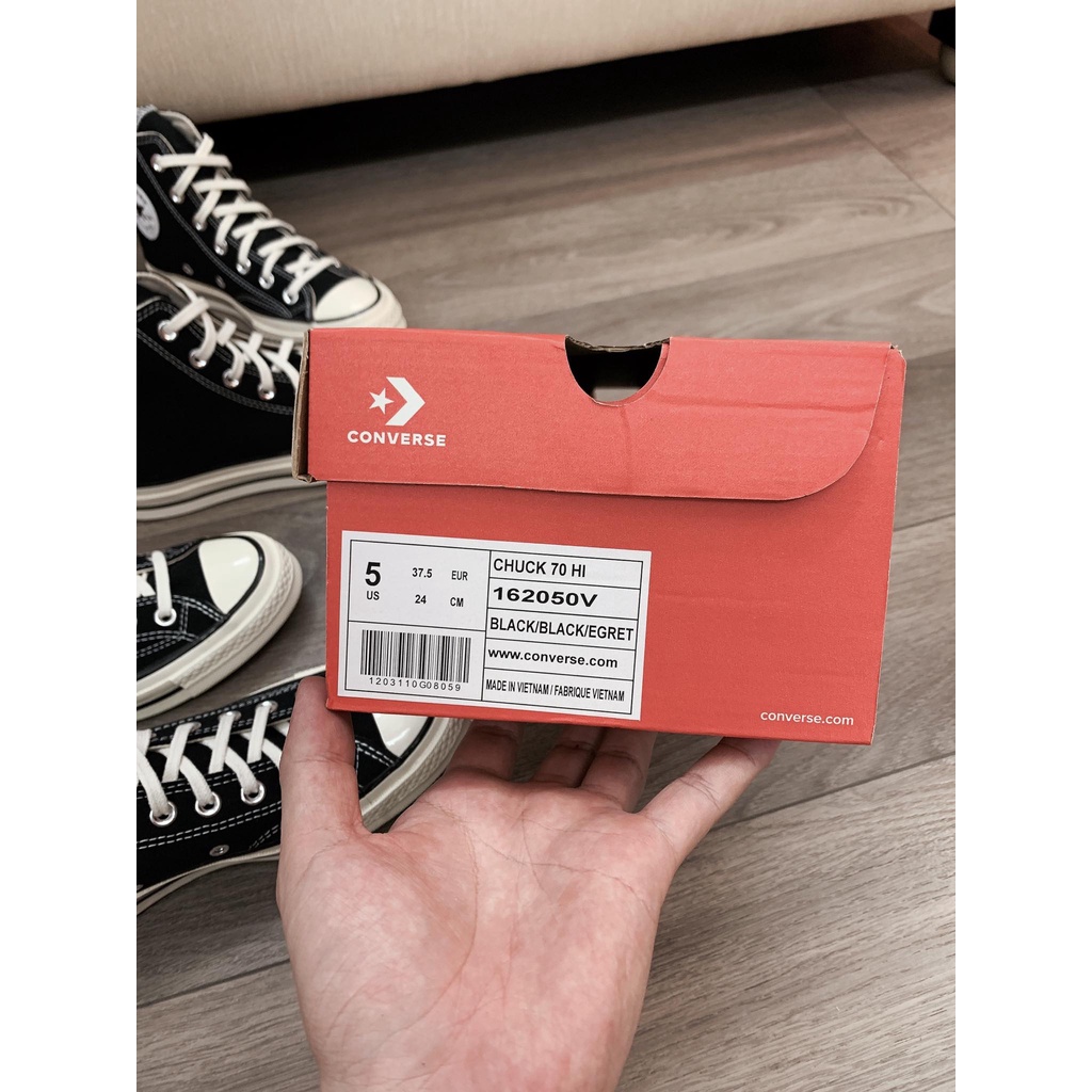 Giày Converse 1970's màu đen chính hãng giá tốt