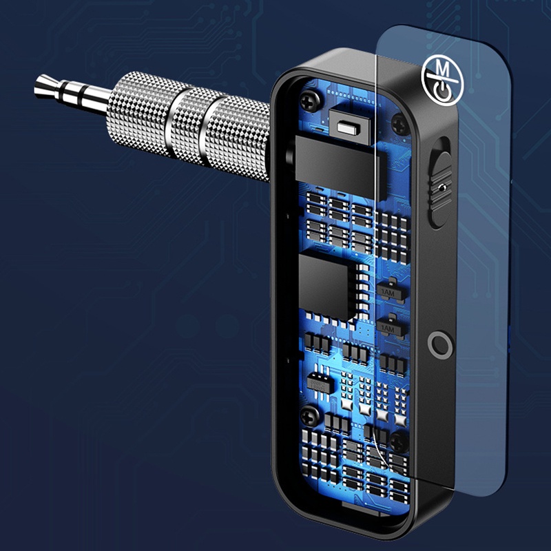 Bộ Thu Phát bluetooth 5.0 c28 2 Trong 1 Giắc Cắm 3.5mm aux Có mic Cho tv pc a2dp